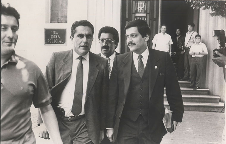 Álvaro Corbalán, jefe operativo de la CNI en los '80. Archivo diario La Nación. Universidad Diego Portales.