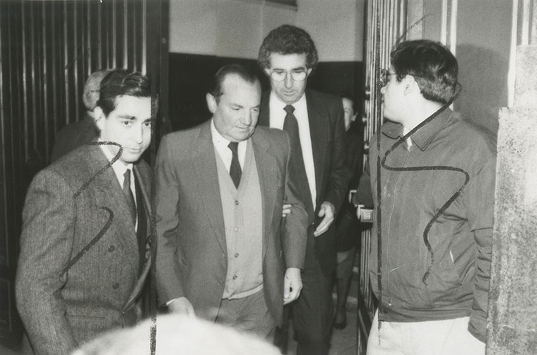 Hugo Salas Wenzel, ex director de la CNI, procesado por "La Cutufa". Archivo diario La Nación. Universidad Diego Portales.