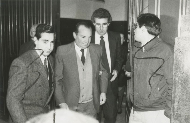 El general Hugo Salas Wenzel, director de la CNI entre 1986 y 1988, fue quien dio la orden de asesinar a un grupo de frentistas en el marco de la Operación Albania. Archivo diario La Nación. Universidad Diego Portales.