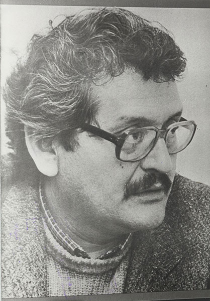 El periodista José Carrasco estuvo exiliado en Venezuela y México. Volvió a Chile a inicios de 1984. Archivo diario La Nación. Universidad Diego Portales.